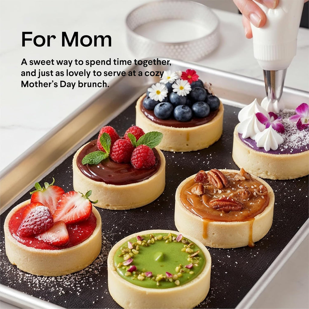 French Tart Baking Set | Mothers Day Unique Baking Gifts Kitchen Baking Supplies Present Food Making Kit For Adults & Parisian Cooking Tools for Pastry Dessert — product image 2