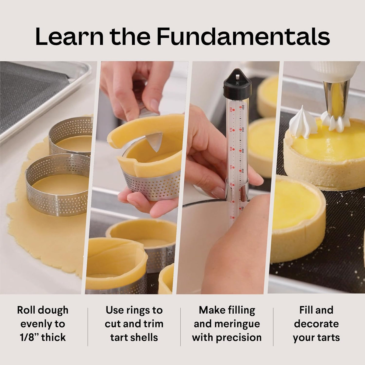 French Tart Baking Set | Mothers Day Unique Baking Gifts Kitchen Baking Supplies Present Food Making Kit For Adults & Parisian Cooking Tools for Pastry Dessert — product image 4