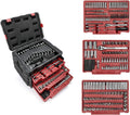 WORKPRO 450-piece mechanics tool set — complete case view 01