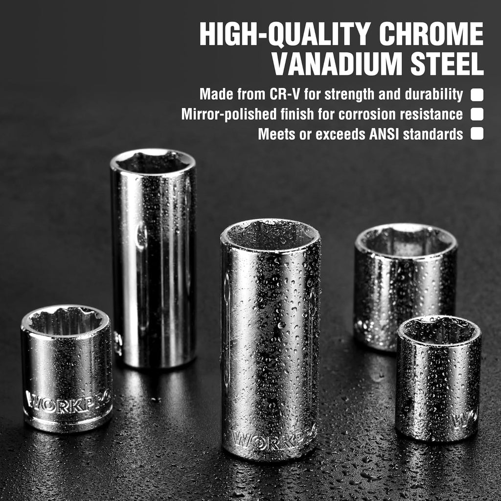WORKPRO 450-piece mechanics tool set — CR-V material 04