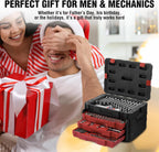 WORKPRO 450-piece mechanics tool set — packed-case scale 06