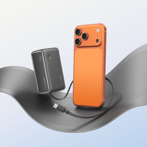 EcoFlow RAPID 3-in-1 Power Bank (10K, 45W, Retractable Cable & AC Plug)