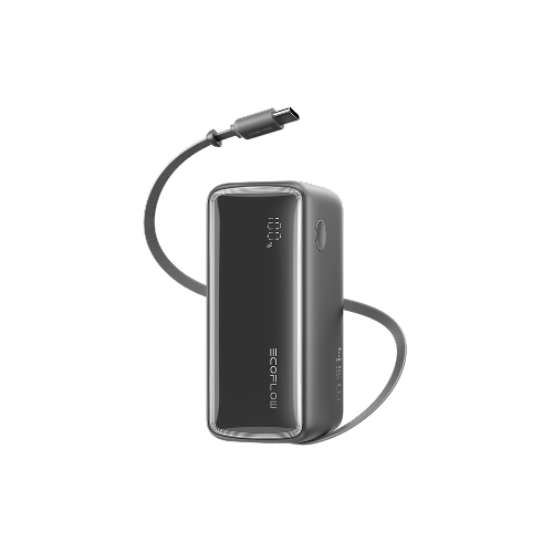 EcoFlow RAPID 3-in-1 Power Bank (10K, 45W, Retractable Cable & AC Plug)