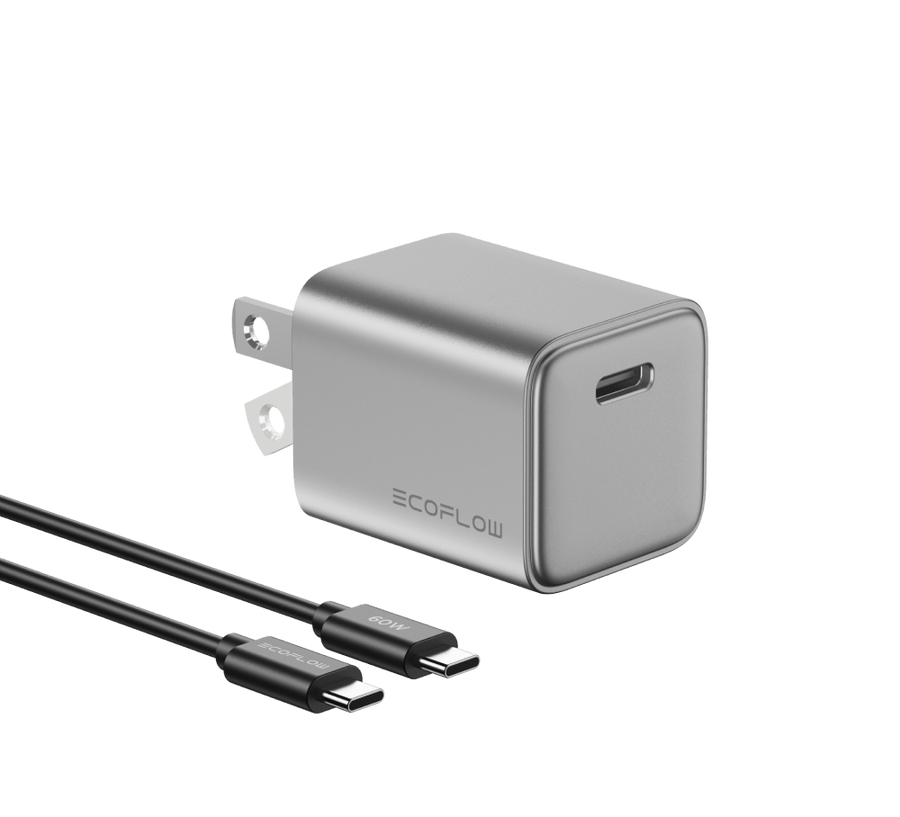 EcoFlow RAPID 30W GaN Charger with 60W Cable
