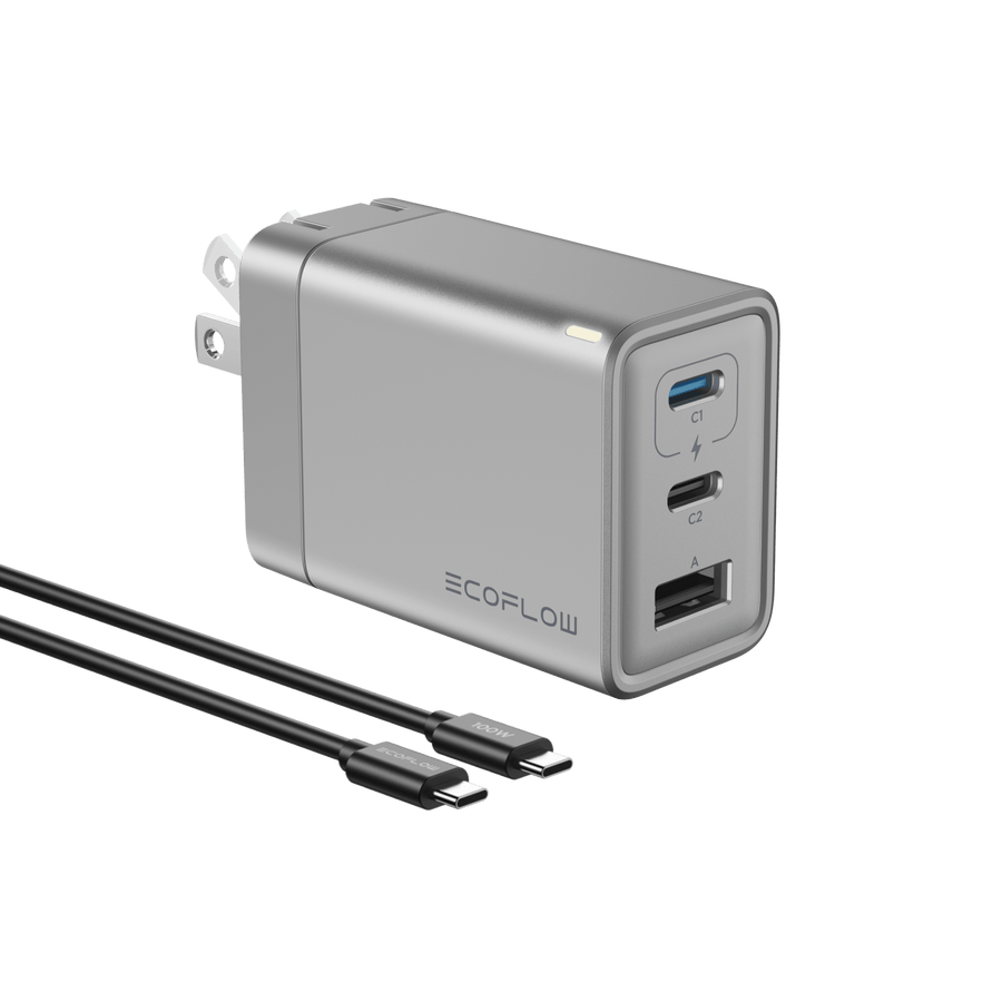 EcoFlow RAPID 65W GaN Charger with 100W Cable