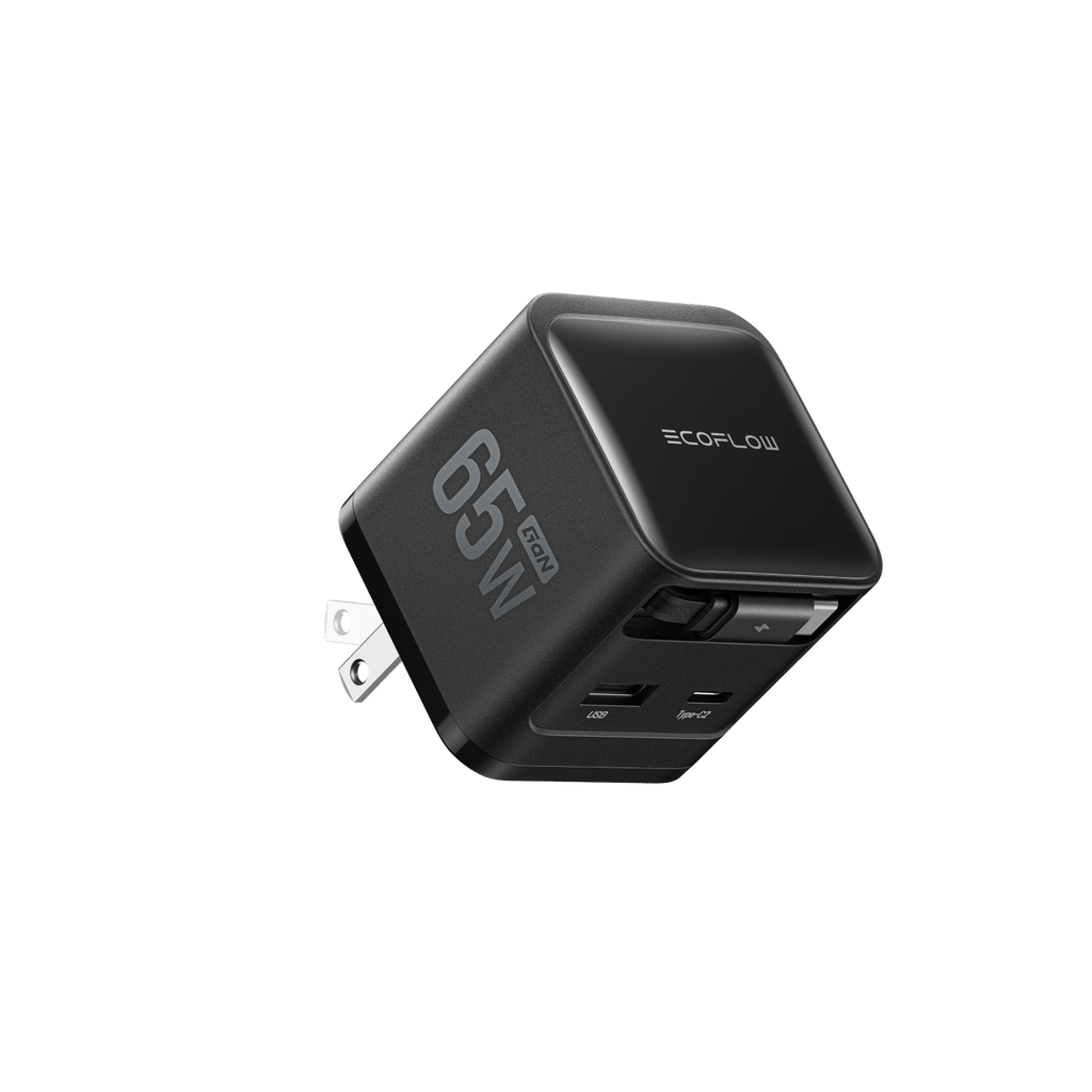 EcoFlow RAPID Charger (65W, Retractable Cable, GaN)