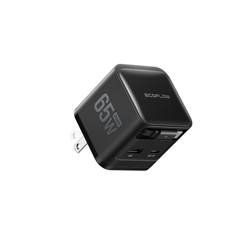EcoFlow RAPID Charger (65W, Retractable Cable, GaN)