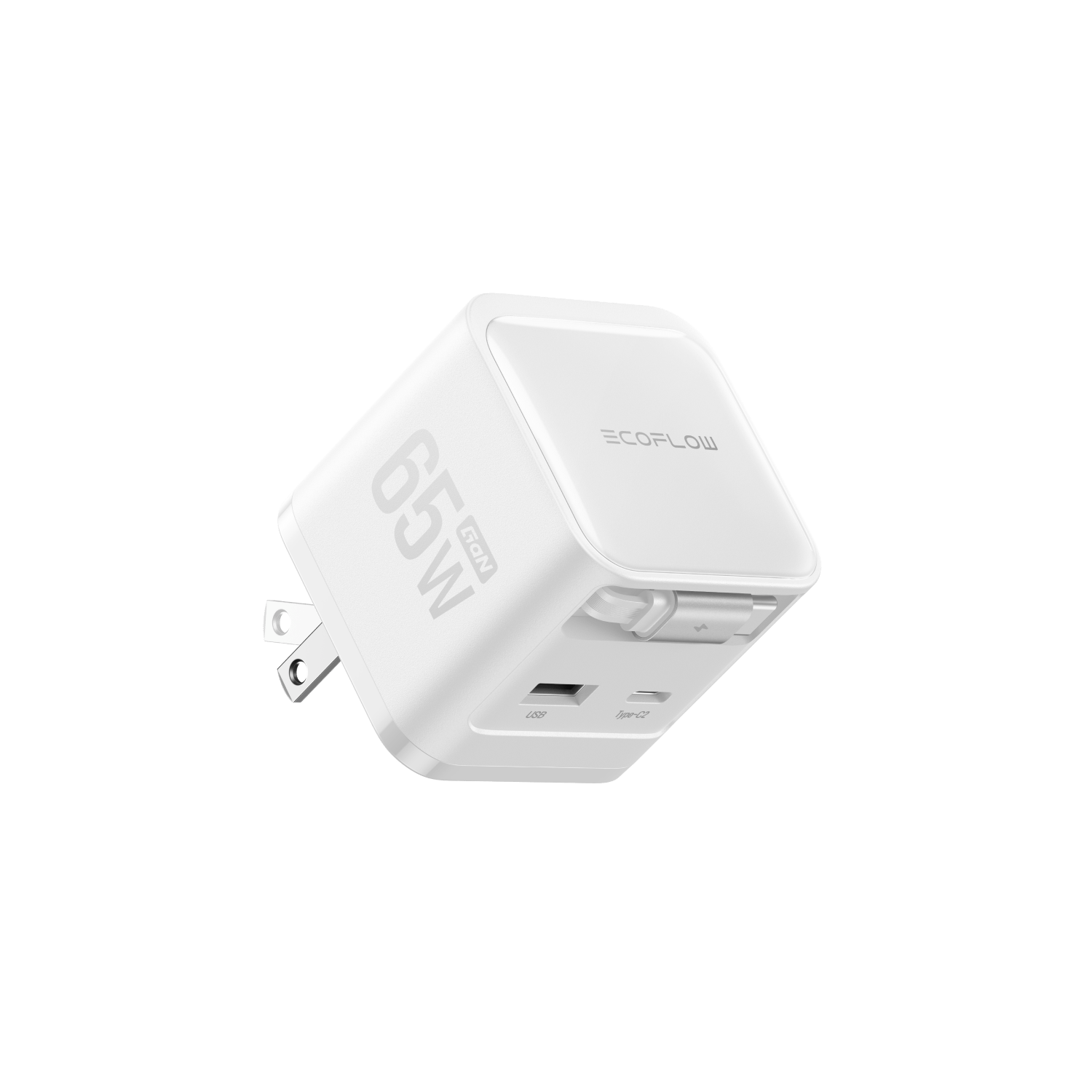 EcoFlow RAPID Charger (65W, Retractable Cable, GaN)