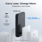 EcoFlow RAPID Mag Qi2 Power Bank (10K, 15W) + RAPID 65W GaN Charger with 100W Cable
