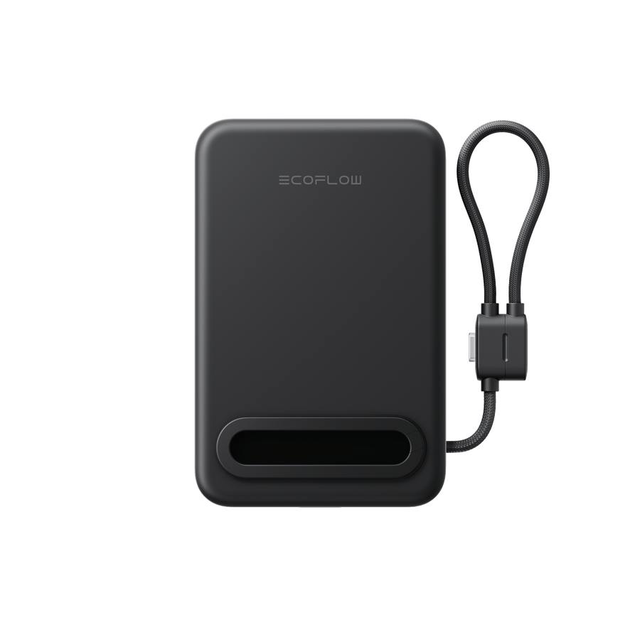 EcoFlow RAPID Mag Qi2.2 Magnetic Power Bank (10,000mAh, 25W, Built-in USB-C Cable)