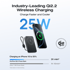 EcoFlow RAPID Mag Qi2.2 Magnetic Power Bank (10,000mAh, 25W, Built-in USB-C Cable)