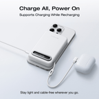 EcoFlow RAPID Mag Qi2.2 Magnetic Power Bank (10,000mAh, 25W, Built-in USB-C Cable)
