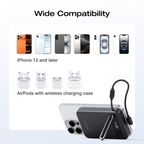 EcoFlow RAPID Mag Qi2.2 Magnetic Power Bank (10,000mAh, 25W, Built-in USB-C Cable)