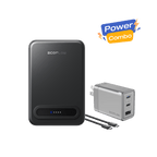 EcoFlow RAPID Mag Qi2 Power Bank (10K, 15W) + RAPID 65W GaN Charger with 100W Cable