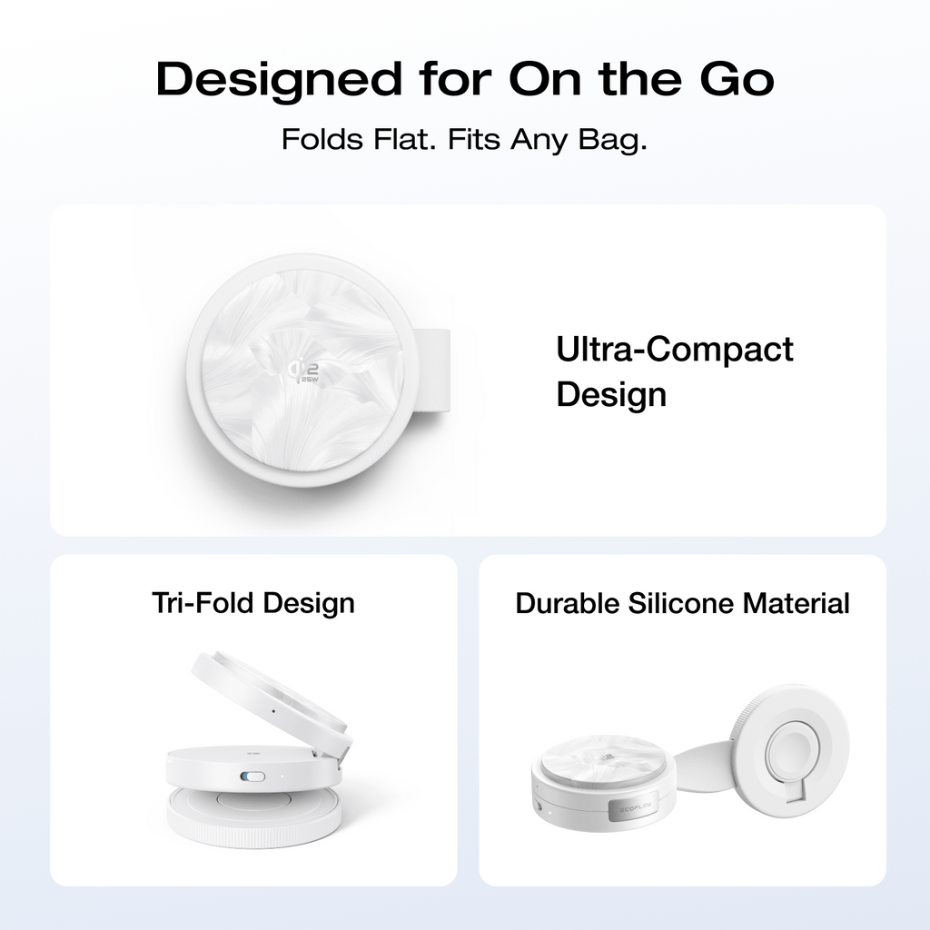EcoFlow RAPID Mag Qi2.2 Wireless Charging Station (3-in-1 Foldable)