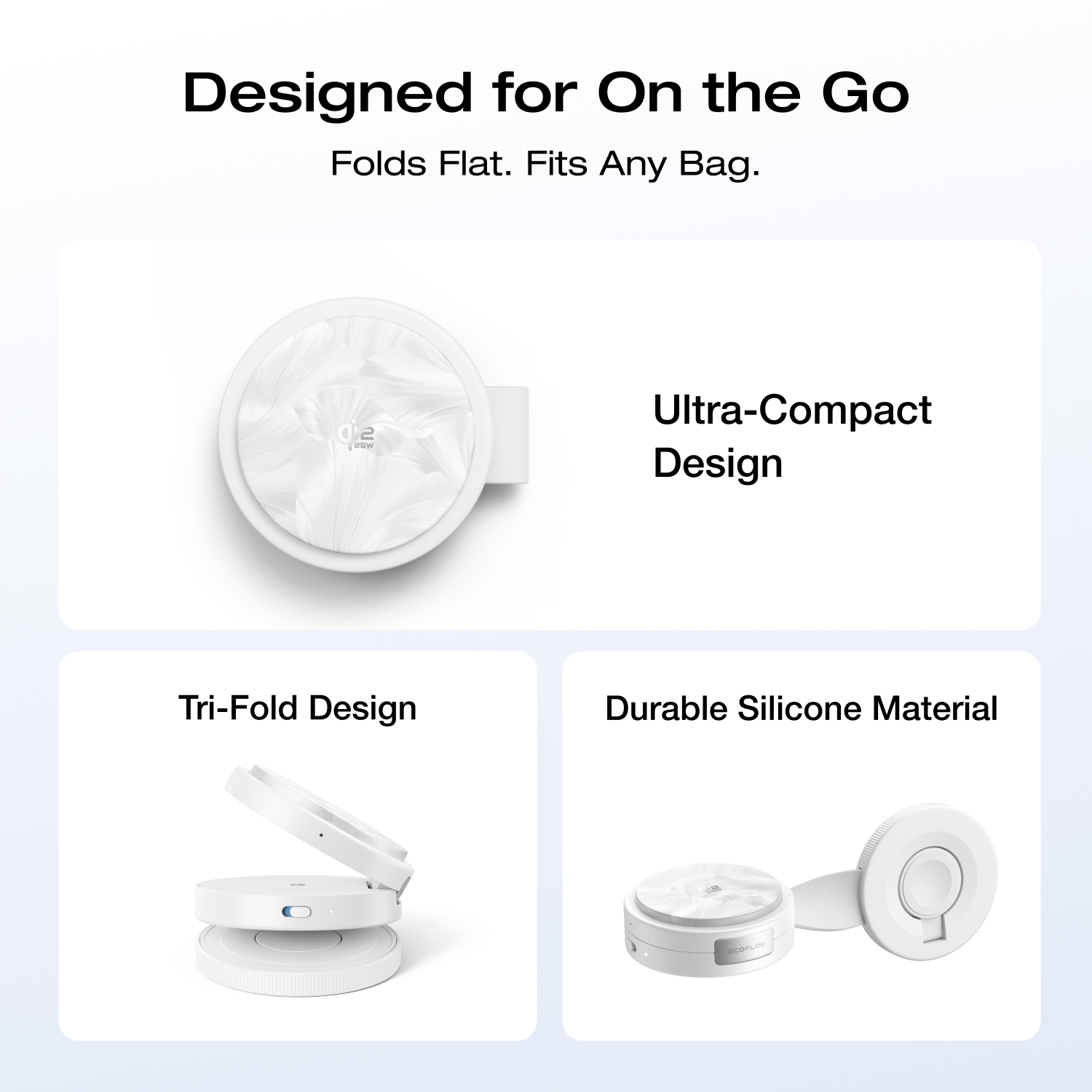 EcoFlow RAPID Mag Qi2.2 Wireless Charging Station (3-in-1 Foldable)