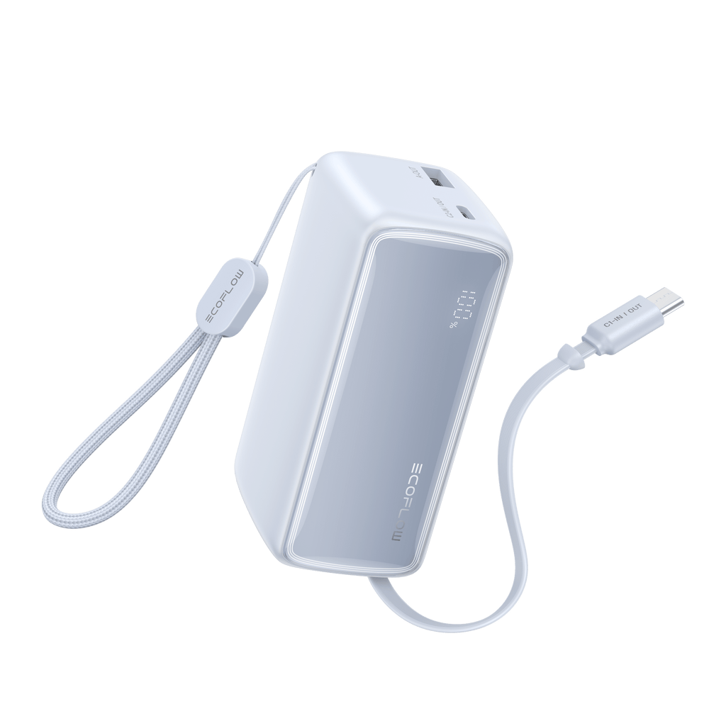 EcoFlow RAPID Power Bank (10K, 45W, Retractable Cable)