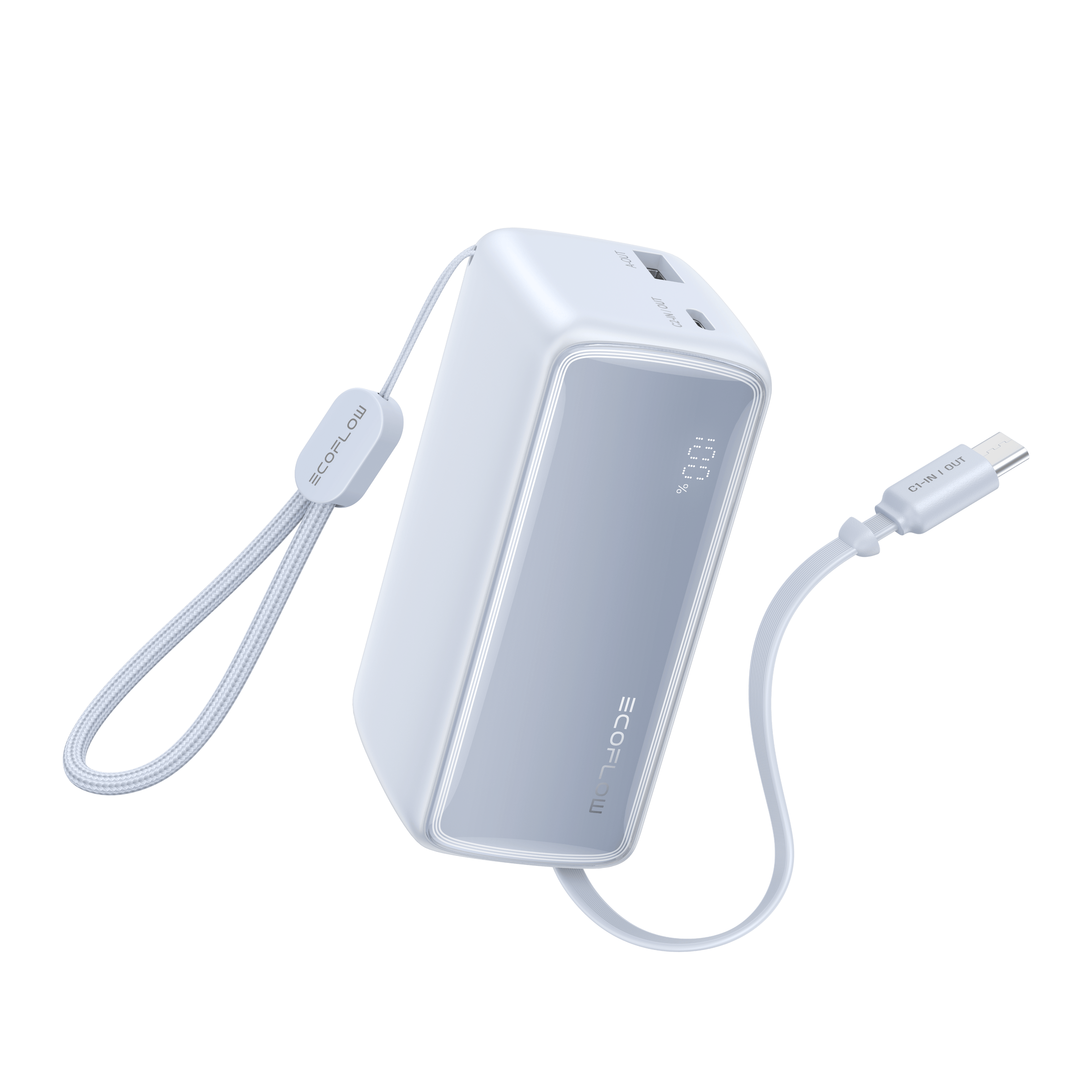 EcoFlow RAPID Power Bank (10K, 45W, Retractable Cable)