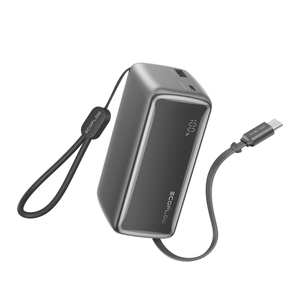 EcoFlow RAPID Power Bank (10K, 45W, Retractable Cable)