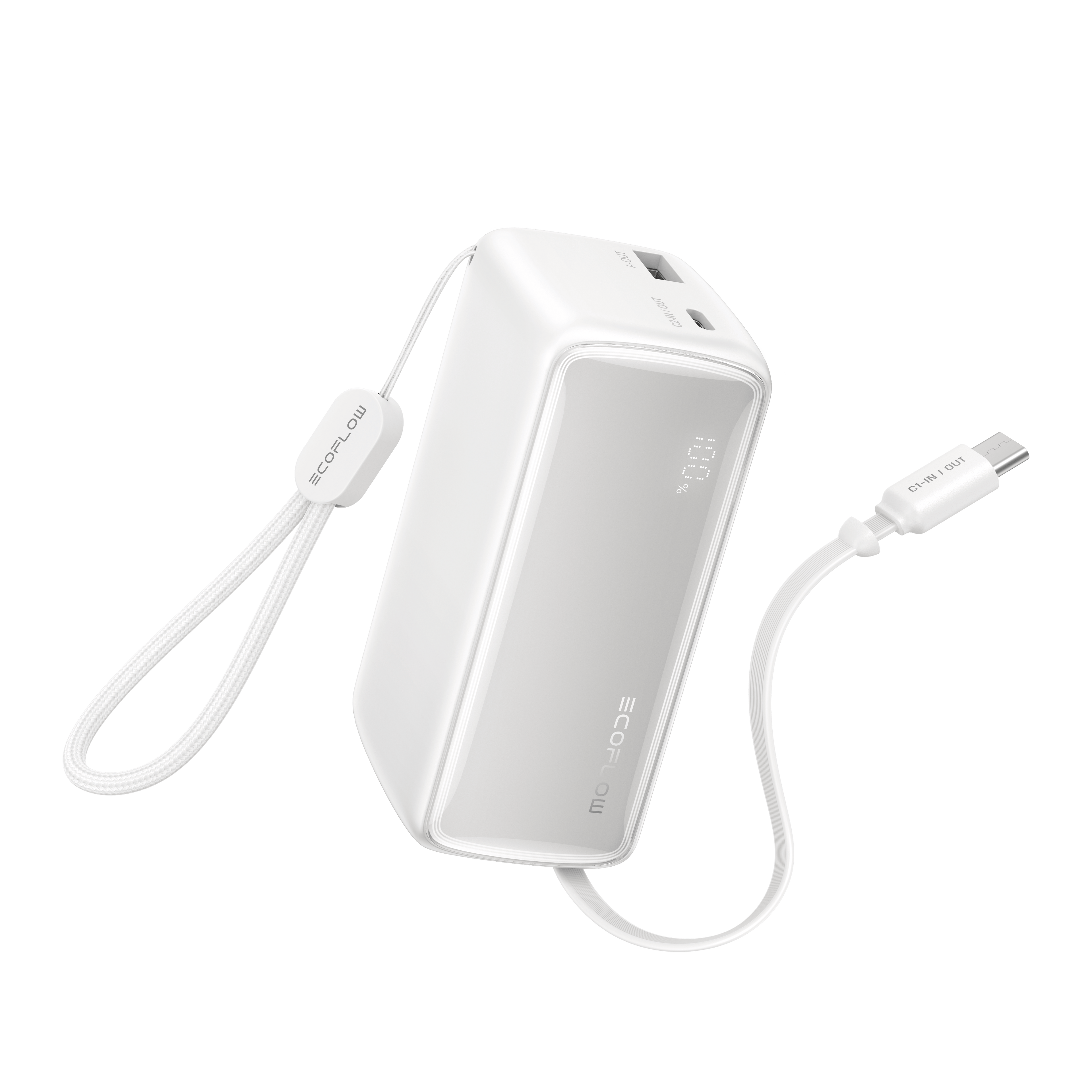 EcoFlow RAPID Power Bank (10K, 45W, Retractable Cable)