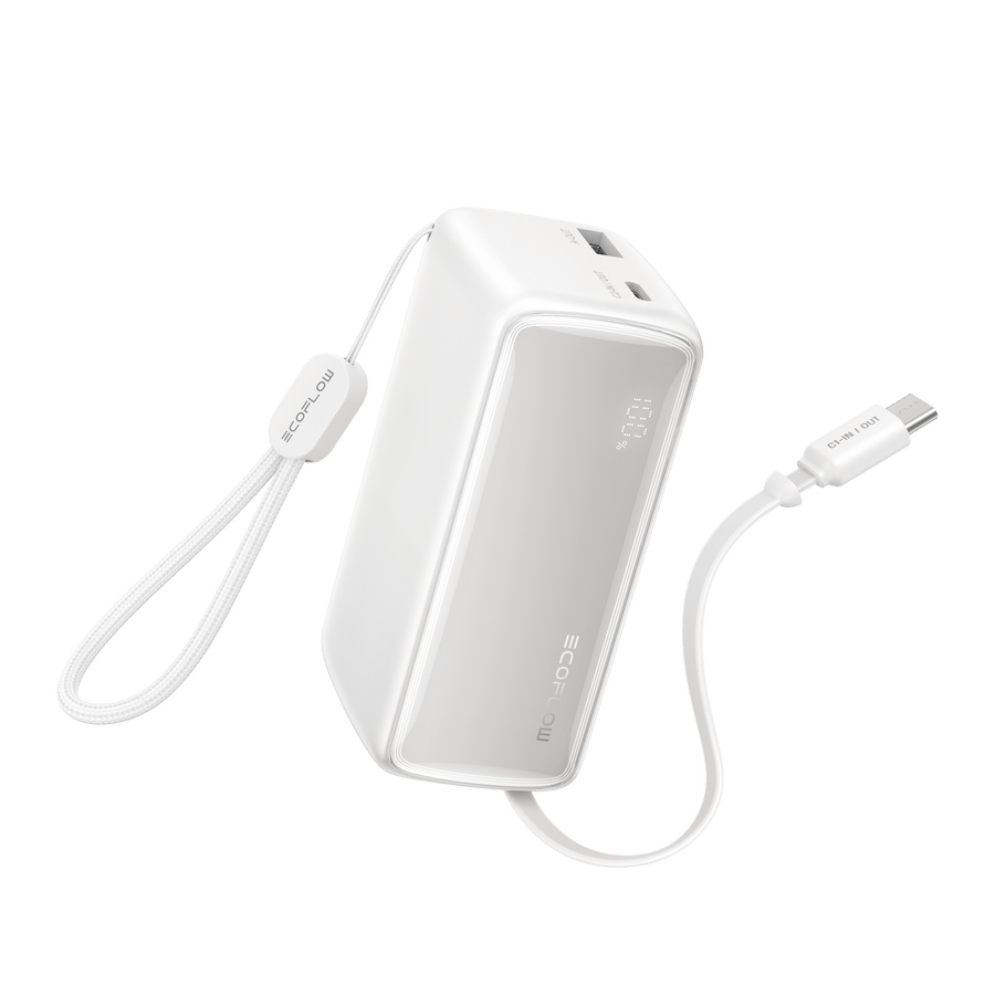 EcoFlow RAPID Power Bank (10K, 45W, Retractable Cable)