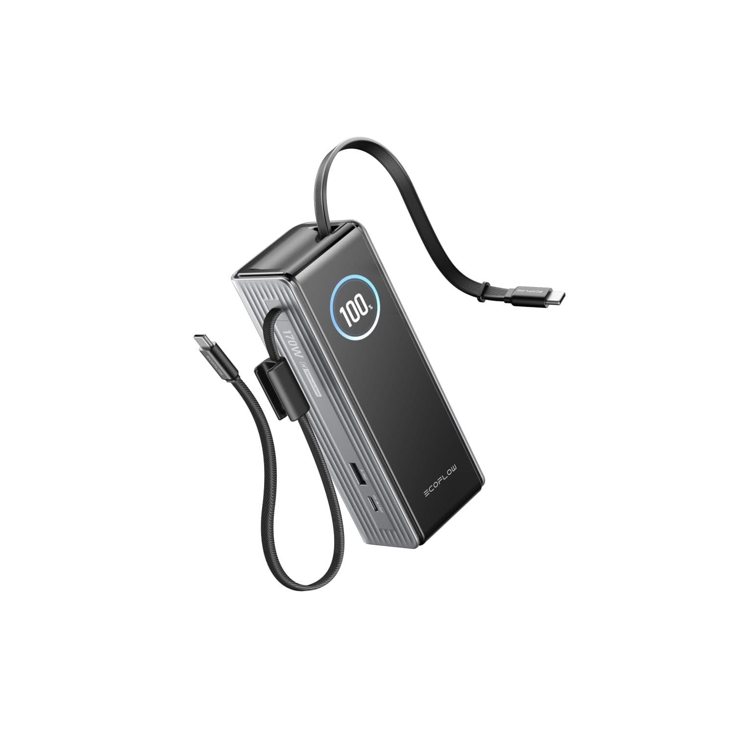 EcoFlow RAPID Power Bank (25,000mAh, 170W, 100W Built-In and Retractable Cables)