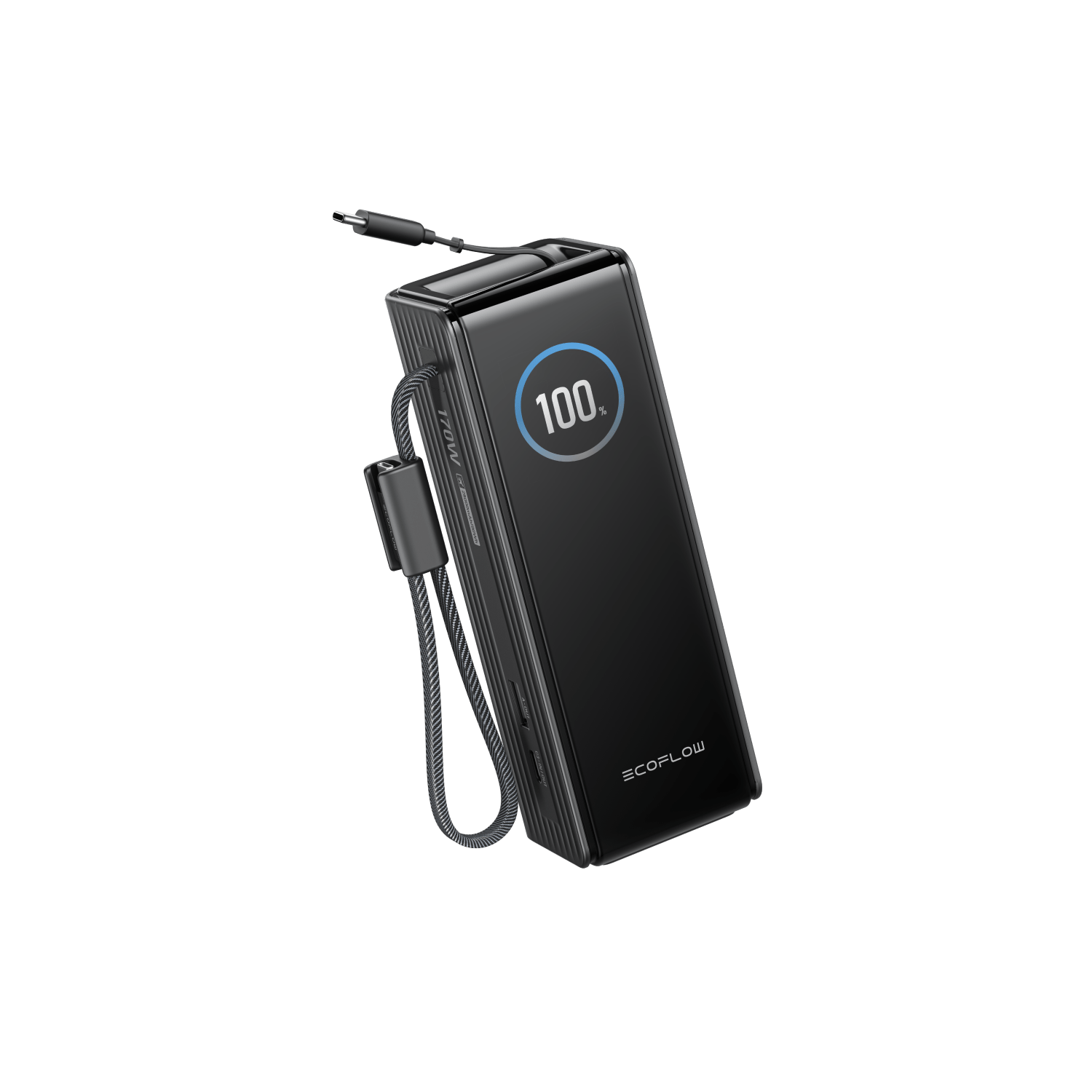 EcoFlow RAPID Power Bank (25K, 170W, 100W Built-In and Retractable Cables) + 100W Charger
