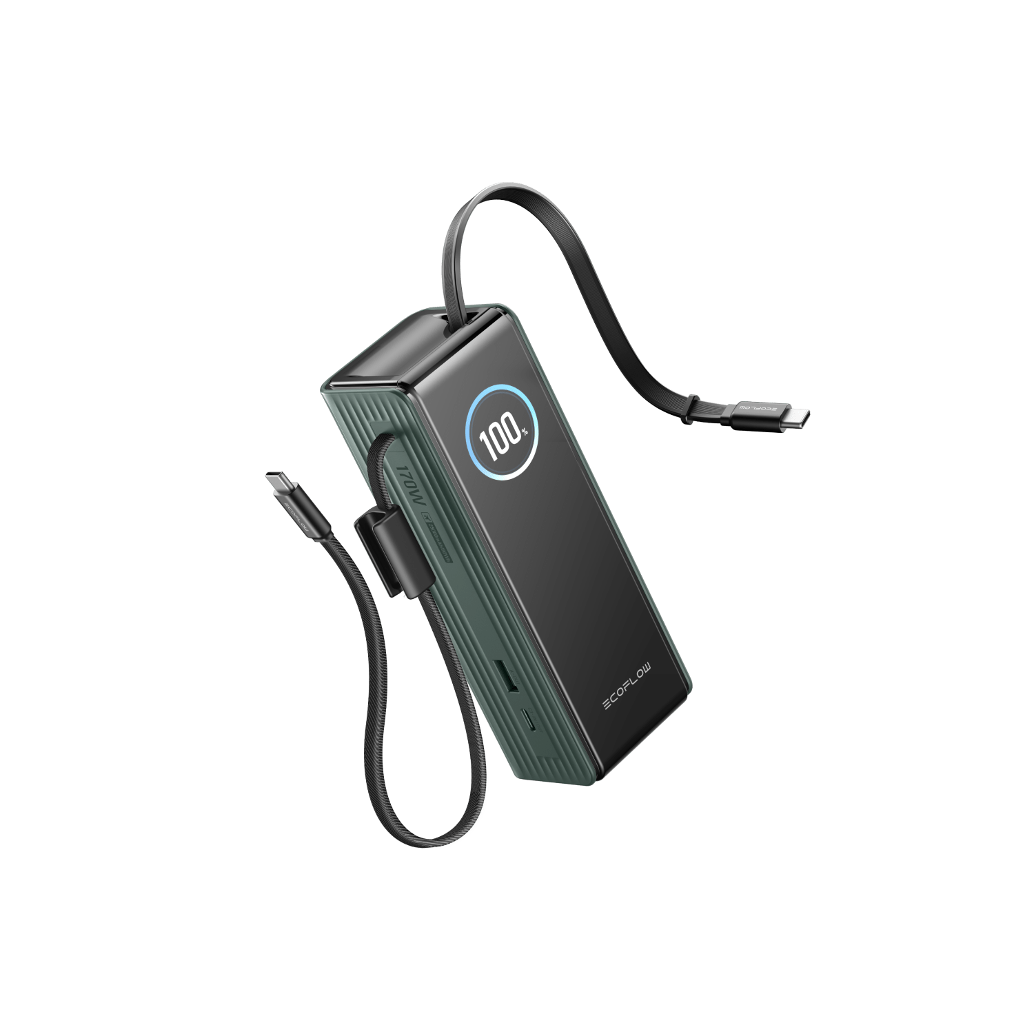 EcoFlow RAPID Power Bank (25,000mAh, 170W, 100W Built-In and Retractable Cables)