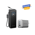 EcoFlow RAPID Power Bank (25K, 170W, 100W Built-In and Retractable Cables) + 100W Charger