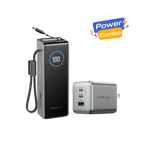 EcoFlow RAPID Power Bank (25K, 170W, 100W Built-In and Retractable Cables) + 100W Charger