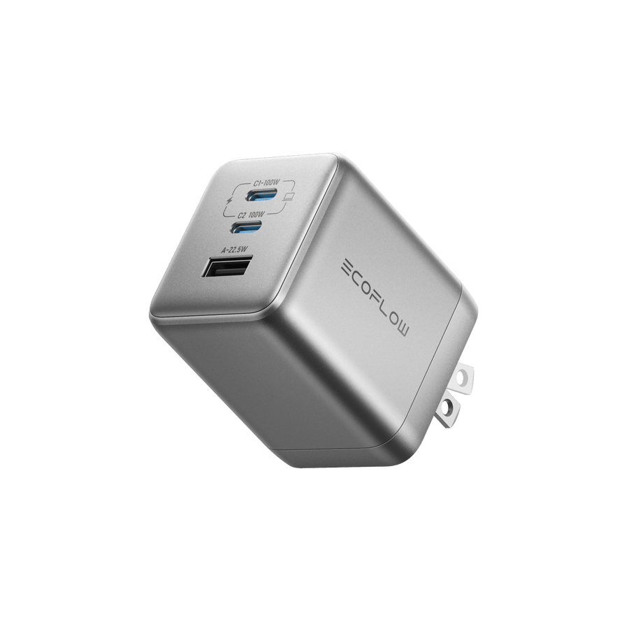 EcoFlow RAPID Pro Charger (100W, 3 Ports, GaN)