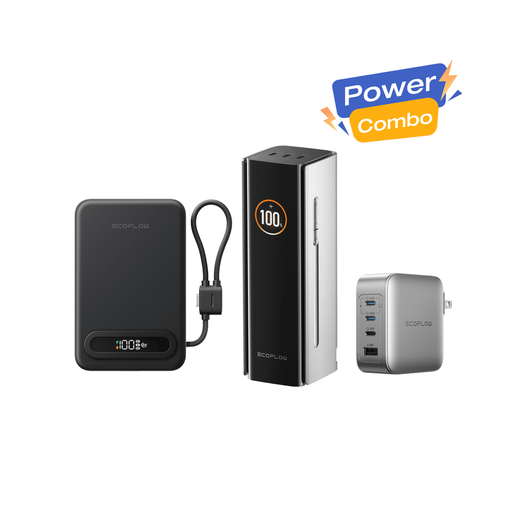 EcoFlow RAPID Pro Power Bank + RAPID Mag Qi2.2 Power Bank + 140W Charger