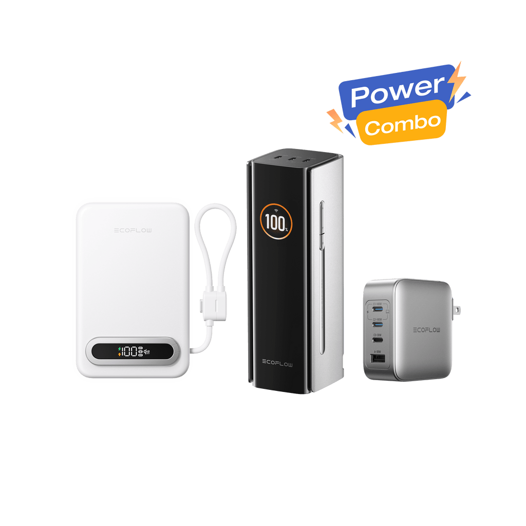 EcoFlow RAPID Pro Power Bank + RAPID Mag Qi2.2 Power Bank + 140W Charger