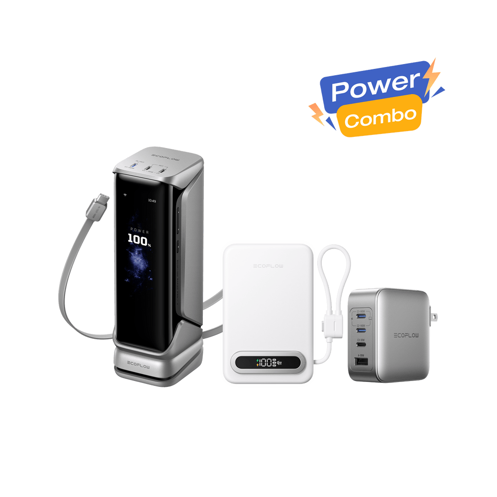 EcoFlow RAPID Pro Power Bank + RAPID Mag Qi2.2 Power Bank + 140W Charger