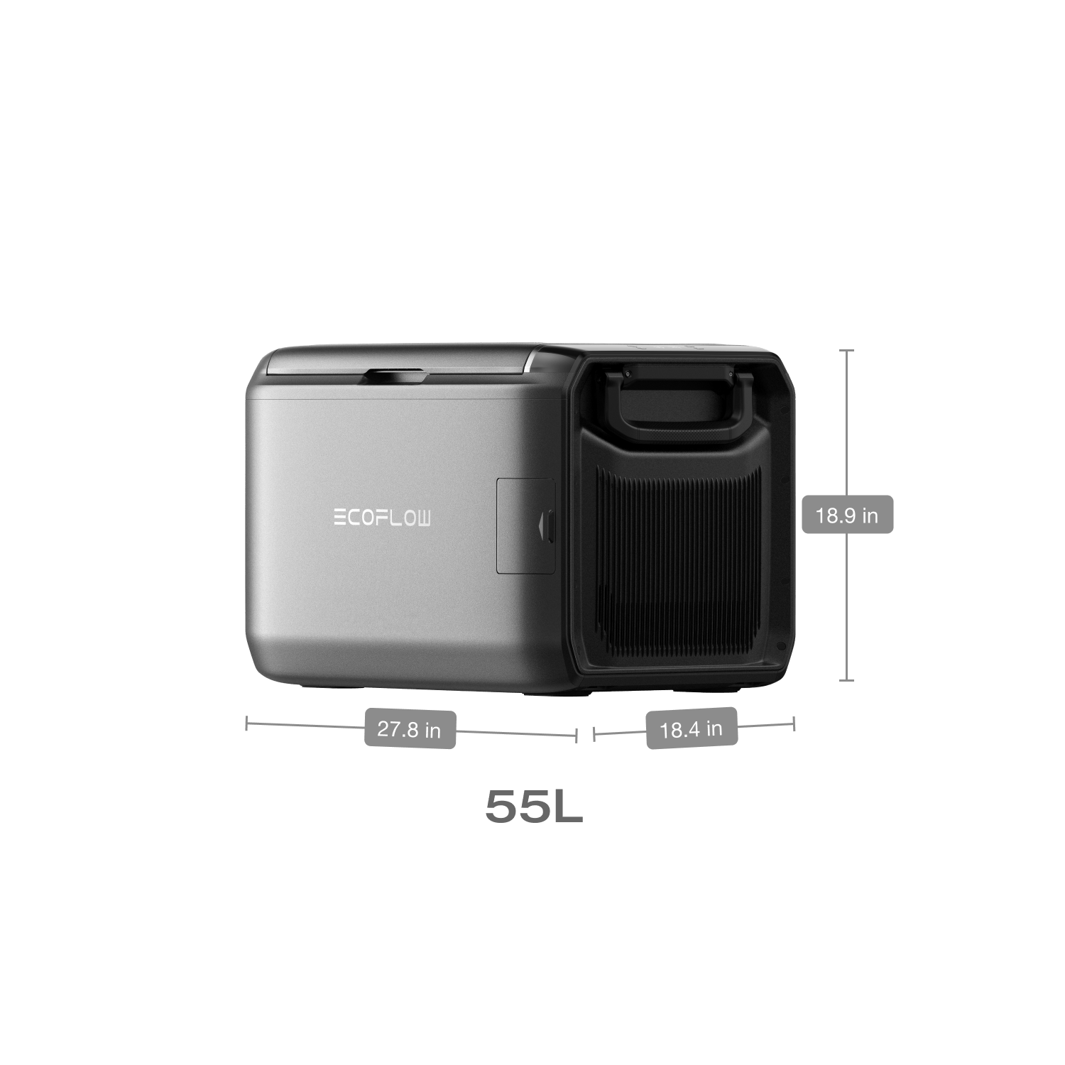 GLACIER Classic Portable Fridge Freezer + 500W Alternator Charger