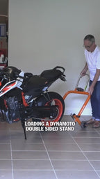Multi-directional front and rear motorcycle stand — exact-product video 03