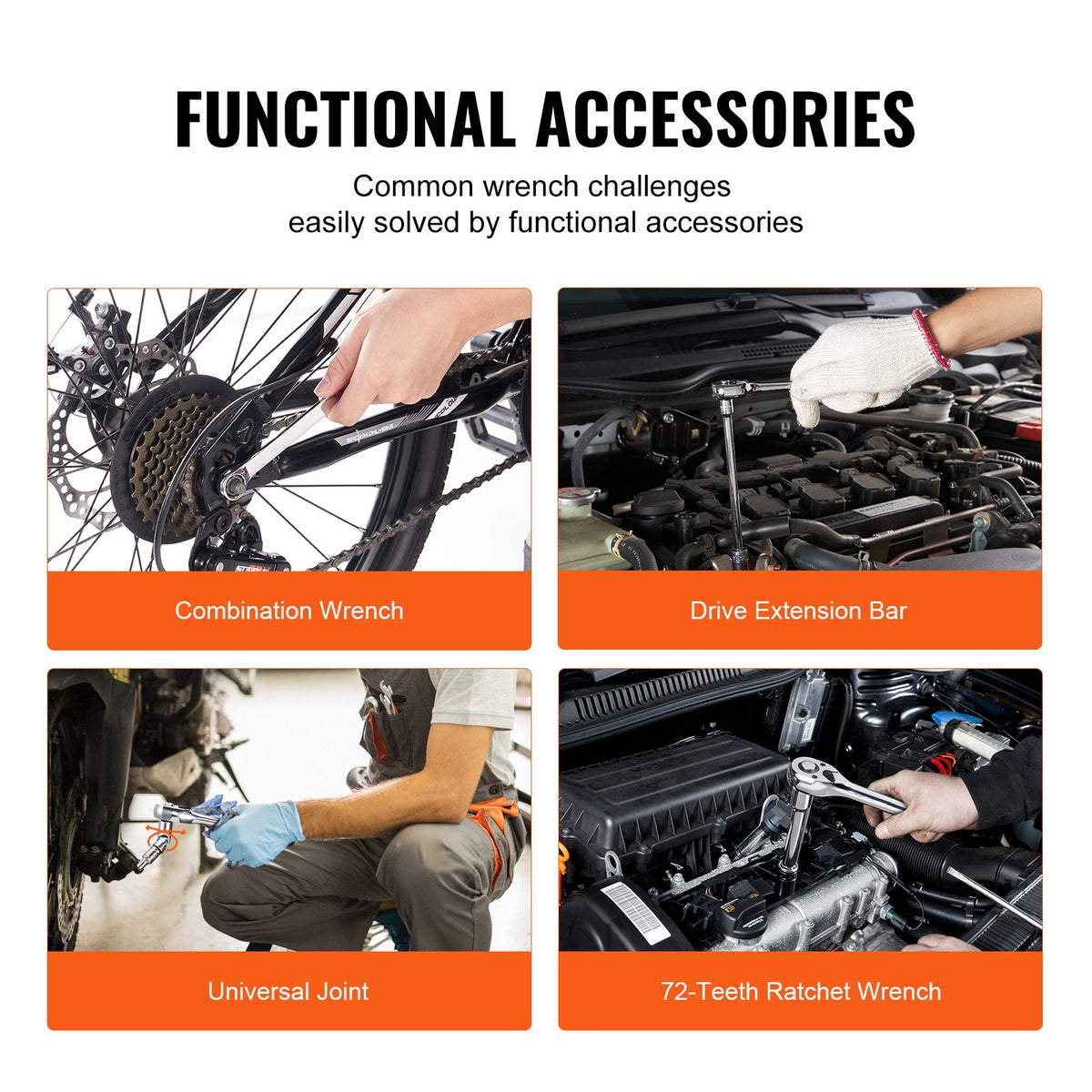 VEVOR 450-Piece Mechanics Tool Set and Socket Set with Storage Case — product view 5
