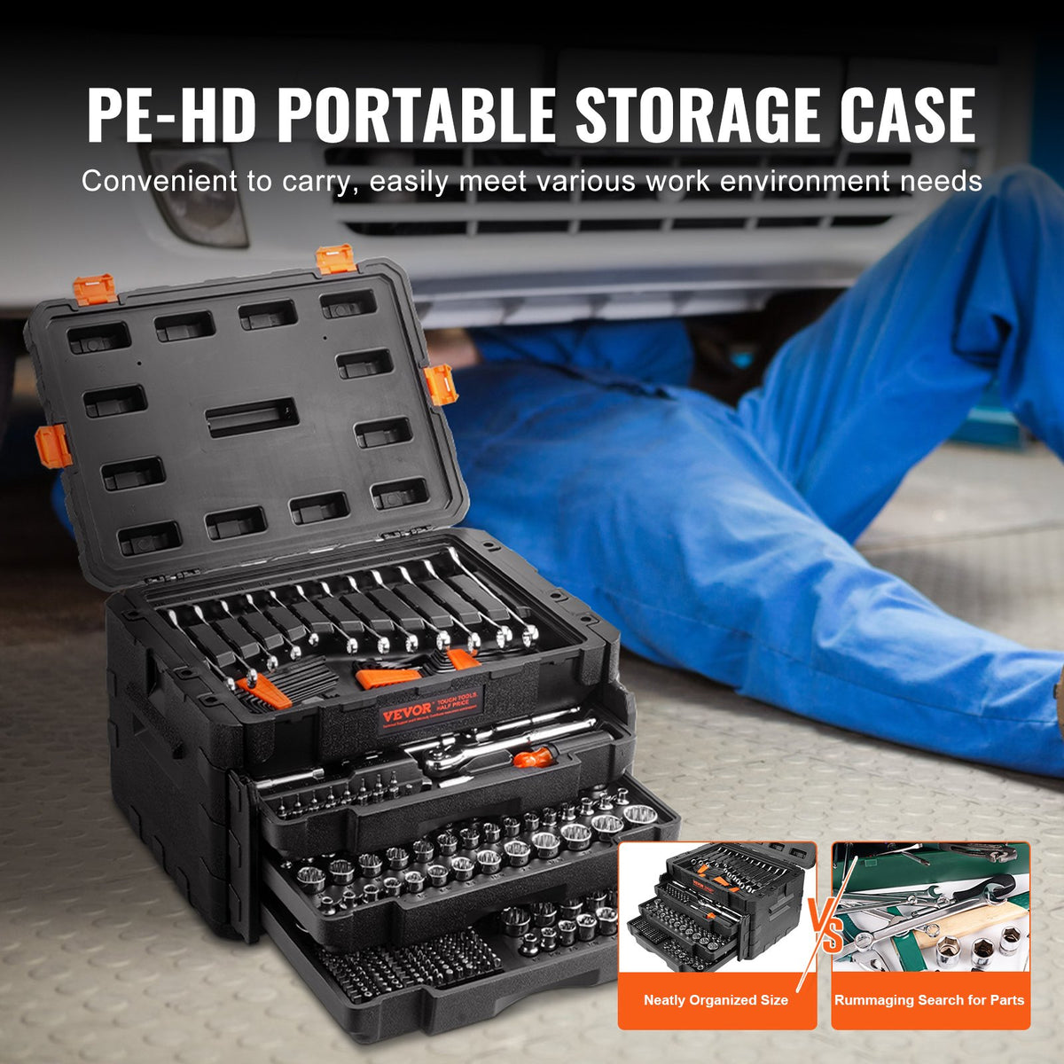 VEVOR 450-Piece Mechanics Tool Set and Socket Set with Storage Case — product view 6